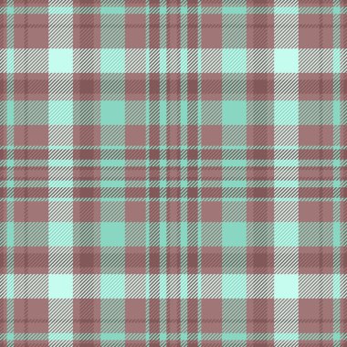 İllüstrasyonsuz desenli tekstil, taramalı arka plan dokusu. Pastel ve gök mavisi renk paletinde kaz kumaşı ekose vektör tartan.