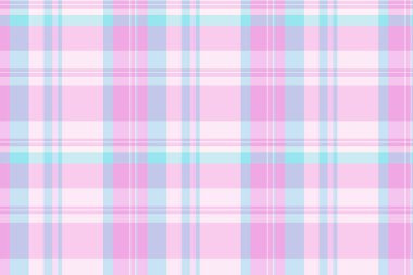 Pastel ekose desenli pembe, mavi, beyaz. Özgeçmiş, tekstil, dizayn ya da baskı için kullanın. Yumuşak, neşeli ve sakin bir arka plan..