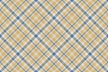 Dikensiz bant desenli, kış arkaplan kumaşı. Selamlama vektörü ekose dokuyu ışık ve kehribar renk paletinde kontrol et.