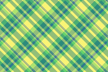 Yatak odası ekose kumaşı, dağınık vektör arkaplanı pürüzsüz. Londra kumaş desen yeşil ve gök mavisi palet tekstil kontrol.