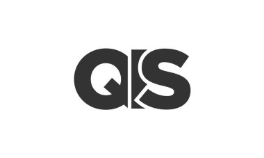 Güçlü ve modern kalın metinli QIS logo tasarım şablonu. Basit ve minimal tipografi içeren ilk tabanlı vektör logosu. Modayı takip eden şirket kimliği markalar için ideal..