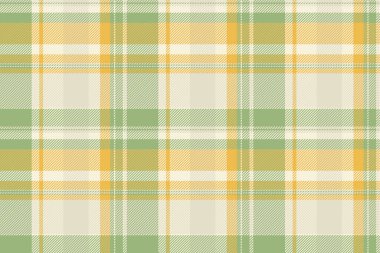 Drapery kumaş tartan kontrolü, dikey arka plan vektör dokusu. Ön ekose tekstil deseni yeşil ve açık renk paletinde pürüzsüz.