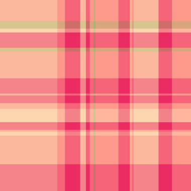 Grup ekose vektör tartan, özgeçmiş kontrolü dokusu. Kırmızı ve turuncu renk paletinde, kusursuz kumaş deseni..