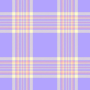 Yumuşak kumaş deseni, harika tartan tekstil vektörü. Çivit ve limon şifon renk paletinde pürüzsüz arka plan ekoseli kontrolünü göster.