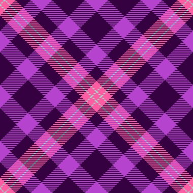 Canlı mor ekose desenli. Renkli ve çok yönlü bir tasarım, tekstil, arka plan ya da moda dijital sanat için mükemmel. Göz alıcı ve şık bir doku..
