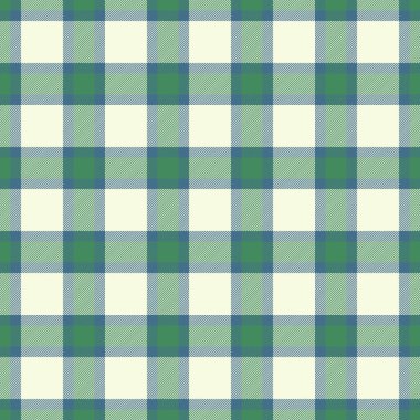 Destek kumaş tartan arka plan, piknik vektör kontrol şablonu. Parlak desenli kumaş, ekose kumaş ve cyan renk paleti..