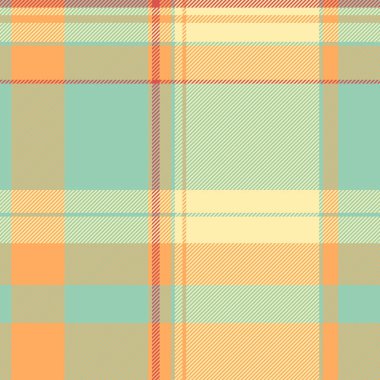 Sıcak, pastel ekose desenli. Kesişen çizgileri olan yumuşak geometrik kumaş. Arkaplan, tasarım, tekstil ya da rahat bir doku eklemek için mükemmel. Çok Yönlü