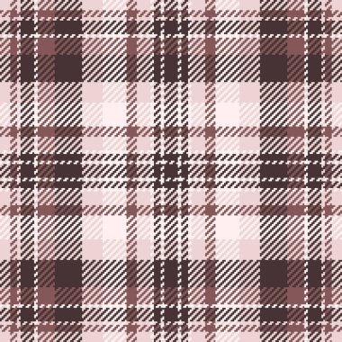 Kahverengi ve kremanın tonlarında zarif bir tartan deseni. Tekstil, arkaplan veya ambalaj için klasik tasarım. Zamansız, rahat ve çok yönlü..