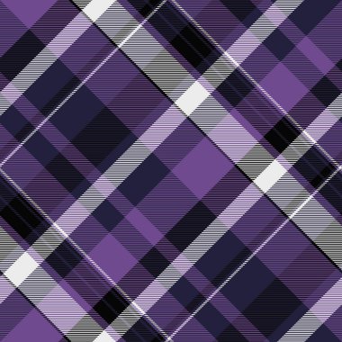 Detaylı mor ekose desenli arka plan. Klasik ve stil sahibi. Dokular, giyim tasarımları veya klasik bir hisse ihtiyaç duyan yaratıcı projeler için idealdir..