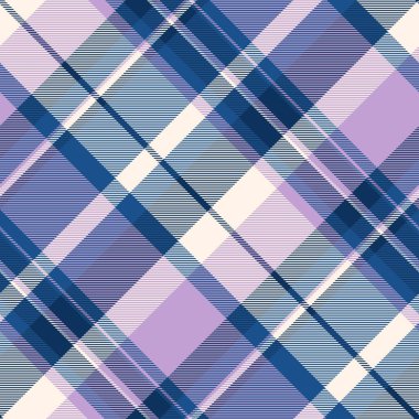 Hurdaya çıkmış kumaş, yeni yıl tertipsiz tartan geçmişi. Mavi ve eski dantel renk paletinde eşsiz desen vektör ekose dokusu.