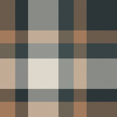 Damalı tartan dokusu pürüzsüz, mükemmel arka plan kumaş vektörü. Koyu ve açık renk paletinde ekose desenleri kontrol et.