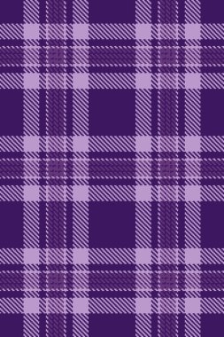 Zor desenli ekose vektör, ilham verici tekstil kumaş tartan. Yaz denetimi arka plan menekşe ve açık renk paletinde kusursuz kumaş.