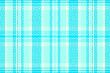 Yaş kontrol tekstil deseni, ekoseli, dikişsiz tartan. Gökyüzü ve parlak renk paletinde süslemeli kumaş vektör dokusu arkaplanı.