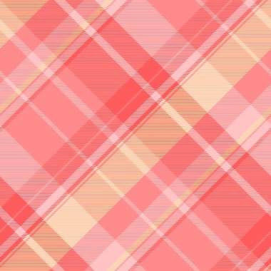 Saten vektör dokusu kumaş, dikişsiz tartan kumaş. Lale ve kırmızı renk paletinde Türk ekose desen denetimi.