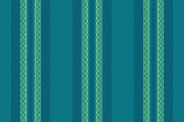 Aosy kumaş, dikişsiz tekstil, temel dikey arka plan çizgileri. Cyan ve yeşil renk paletinde Clain çizgili vektör dokusu.