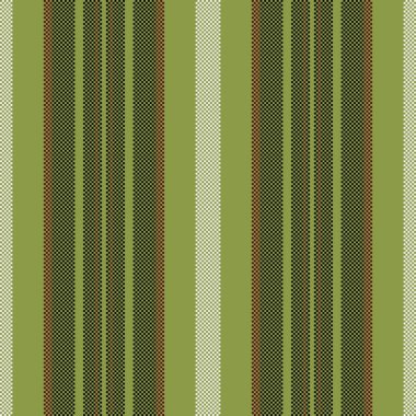 Zeytin yeşili, bej, kahverengi ve siyah çizgili dikişsiz desen. Dikey çizgiler derinlik ekler. Tekstil, duvar kâğıdı ya da arka planlar için harika. Zamansız estetik.
