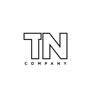 Moda harfi T ve N, TN logo tasarım şablonu. Şirket kimliği için asgari monogram tabanlı logotype.