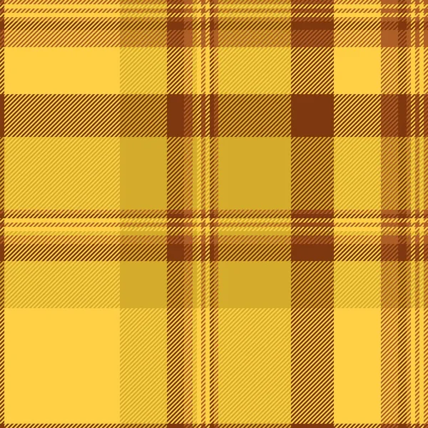 Geliştirme şablonu tekstil vektörü, mutfak kumaşı arka planı. Kehribar rengi ve sarı renk paletinde kusursuz desen tartanı kontrol et.
