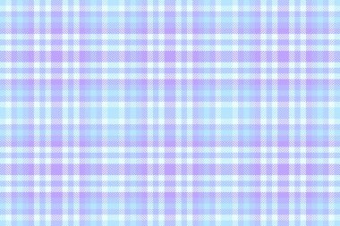 Ambalaj desenli tekstil kontrolü, asaletli ekoseli arkaplan. Kitap vektörü tartan kumaş dokusu ışık ve çivit rengi paletinde.