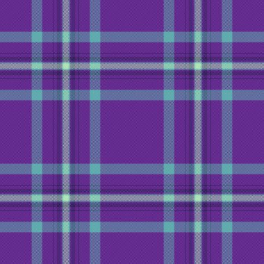 Mor ve açık mavi renkli zarif damalı desen. Klasik tekstil tasarımı. Özgeçmiş, giysi ya da grafik öğeler için mükemmel. Çok yönlü, şık bir doku..