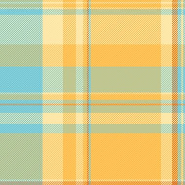 Sessiz kumaş, pürüzsüz tekstil, orta vektör dokusu. Kehribar ve cyan renk paletinde ekose desenleri kontrol et.