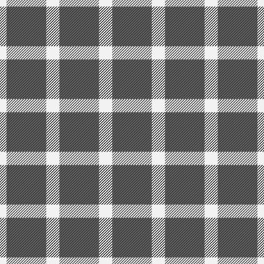 Şebeke kumaş vektör deseni, resmi kusursuz arkaplan dokusu. Dekorasyon tekstil denetimi ekose gri ve nötr renk paleti.