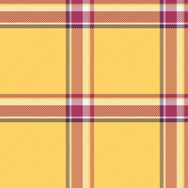 Birçok kumaş kusursuz kontrol, papatya arkaplan vektör deseni. Kehribar ve beyaz renk paletinde olay dokusu tekstil ekose tartan.