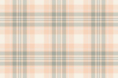 Vogue kusursuz kumaş vektörü, tartan desenli ekose gevşetin. Işık ve keten renk paletinde dünya çapında tekstil desen kontrolü.