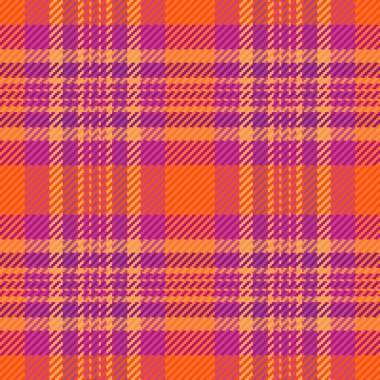 Turuncu, pembe ve mor tonlarda canlı turuncu desenler. Neşeli, eski moda ve sıcak. Arkaplan, tekstil, zanaat ve görsel ilgi için harika..