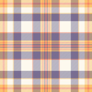 Teamless tekstil ekose kumaş, küçük model vektör kontrolü. Tuhaf desen arkaplan kumaşı deniz kabuğu ve kehribar renk paleti.