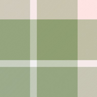 1970 'lerin doku kontrolü, ekose kumaş kalıpları. Ağ tekstil vektörü pastel ve yeşil renk paletinde dikişsiz tartan.