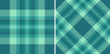 Teal plaid pattern. Cozy and classic, reminiscent of heritage  style. Ideal for backgrounds, textiles  design projects seeking a traditional, warm touch.