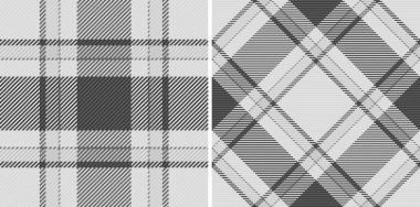 Elegant grayscale tartan pattern design, seamless and versatile. Perfect for backgrounds, textiles, fashion,  graphic design. Classic Scottish vibe.