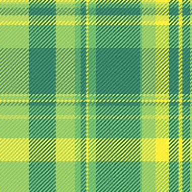 Classic tartan pattern featuring shades of green and yellow. Timeless textile design, perfect for backgrounds, apparel, or creating a cozy, vintage aesthetic.