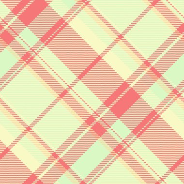Seamless plaid pattern. Classic tartan print in pastel hues. Ideal for textile design, backgrounds, wrapping paper, and retrothemed projects.