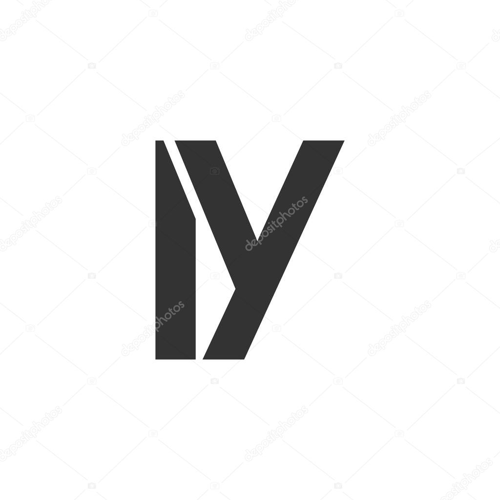 LY creative geometric initial based modern and minimal logo. Letter l y trendy fonts. Universal professional elegant techno vector design.