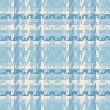Subtle plaid pattern with cool blues and creams. Seamless texture adds warmth and visual interest. Ideal for backgrounds, textiles, or design projects.