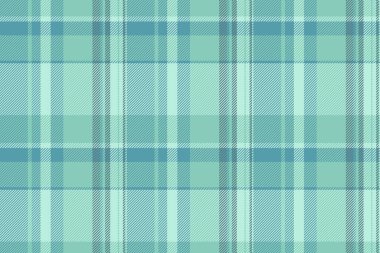 Halftone textile background fabric, gorgeous pattern check tartan. Hounds tooth plaid vector texture seamless in cyan and teal colors palette.