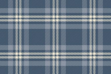 Hanukkah plaid textile pattern, fibre tartan texture check. Everyday vector seamless fabric background in pastel and cyan colors palette.