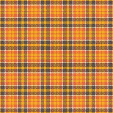 Warmtoned plaid fabric pattern. An illustration of autumnal hues, perfect for backgrounds, textiles, and festive designs invoking classic style.