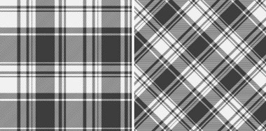 Monochrome plaid patterns offer classic and versatile designs. Ideal for textiles, backgrounds, or print projects. Seamless  adaptable for various applications.