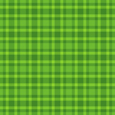 Vibrant green plaid pattern background. Textile design, seamlessly repeatable. Perfect for St. Patricks Day, spring, or any project needing a fresh, classic feel.