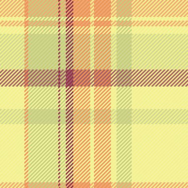 Grand check texture seamless, old plaid background textile. Man tartan vector pattern fabric in yellow and lime colors palette.