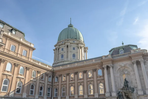 Budapest Hongrie Février 2020 Théâtre Cour Buda Côté Palais Sable — Photo