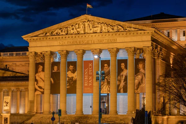 Budapest Hongrie Février 2020 Musée Des Beaux Arts Place Des — Photo