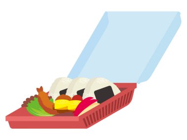 Tek kullanımlık beslenme çantasındaki yemek kutusunun resmi.