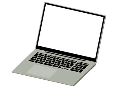 Basit bir dizüstü bilgisayarın görüntüsü