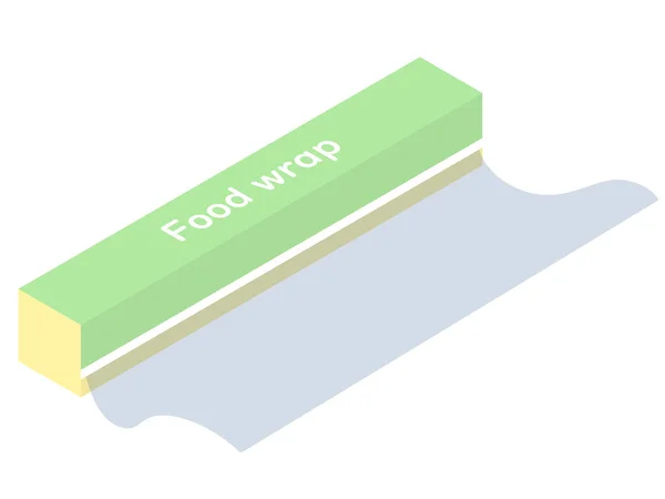 Illustratie Van Een Eenvoudige Voedselverpakking — Stockvector