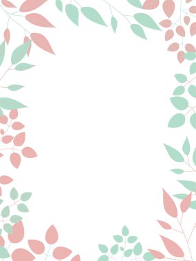 Botanik illüstrasyonun basit çerçevesi