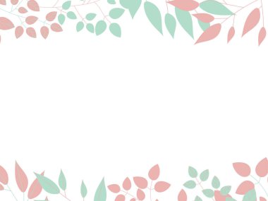 Botanik illüstrasyonun basit çerçevesi